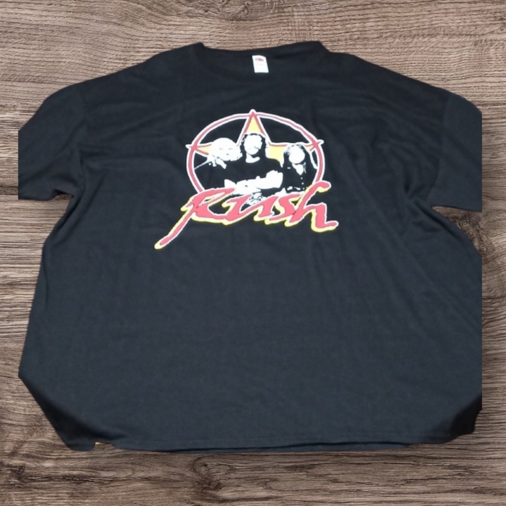 Rush Tour Black Graphic T-Shirt